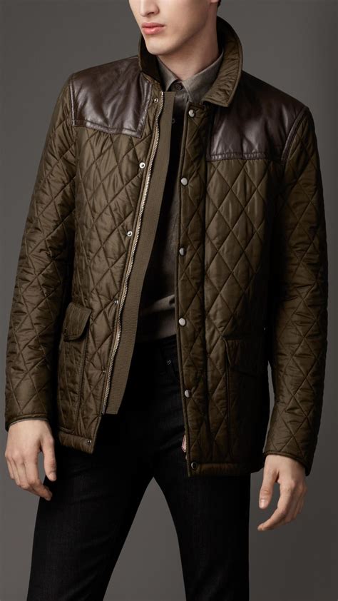 burberry men's outlet jacket|burberry men's quilted jacket sale.